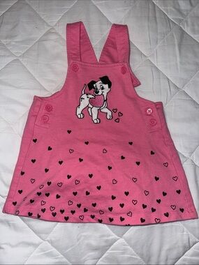 18m vintage Disney Baby Pink dress with pongo dress 101 Dalmations